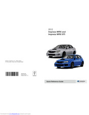 Subaru 2012 Impreza WRX Quick Reference Manual