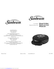 Sunbeam Whoopie Pie Maker User Manual