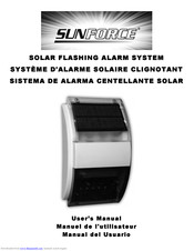 Sunforce SOLAR FLASHING ALARM SYSTEM User Manual