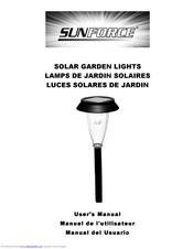 Sunforce SOLAR GARDEN LIGHTS User Manual