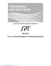 SPT RF-441SS Operating Instructions Manual