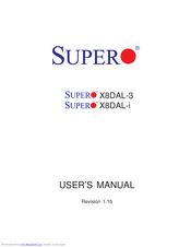 Supero Supero X8DAL-3 User Manual