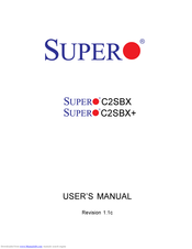 Supermicro Supero C2SBX+ User Manual