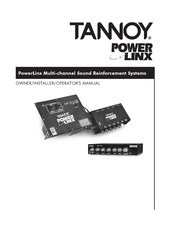 Tannoy PowerLinx Owner/Installer/Operator's Manual