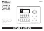 Tascam CD-BT2 Owner's Manual