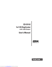 Tascam CD-D11U User Manual