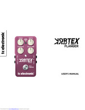 TC Electronic VORTEX FLANGER User Manual