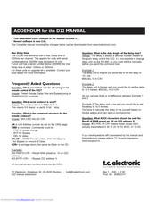 TC Electronic D22 Addendum