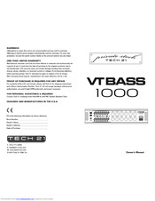 Tech 21 dUg Ultra Bass 1000 Owner's Manual