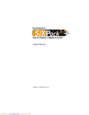 Terratec SiXPack 5.1+ Manual