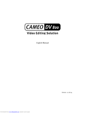 Terratec CAMEO DV800 Manual