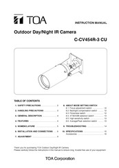 Toa C-CV454R-3 CU Instruction Manual