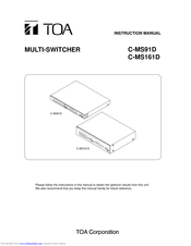 Toa C-MS91D Instruction Manual