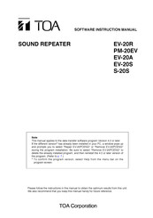 Toa EV-20R Instruction Manual