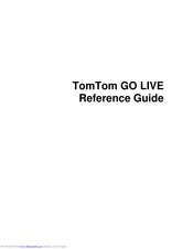 TomTom Go 2535M LIVE Reference Manual
