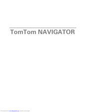 TomTom NAVIGATOR Owner's Manual