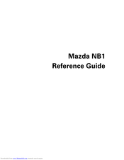 Tomtom Mazda NB1 Reference Manual