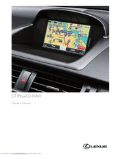 Lexus CT MoveOn NAVI Owner's Manual