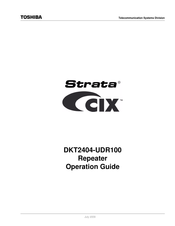 Toshiba STRATA CIX DKT2404-UDR100 Operation Manual