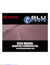 Toyota handsfree communication User Manual