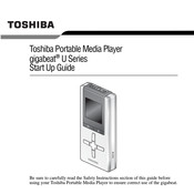 Toshiba gigabeat U Series Startup Manual