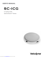 Velodyne SubContractor SC-ICG User Manual