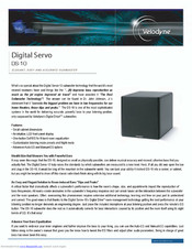 Velodyne Digital Servo DS-10 Specifications