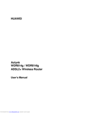 Huawei AOLYNK WDR814G User Manual
