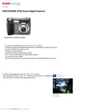 Kodak Z760 - EASYSHARE Digital Camera Brochure & Specs
