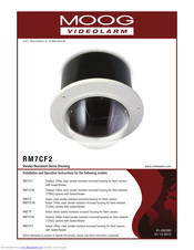 Moog Videolarm IRM7TF Installation And Operation Instructions Manual