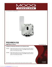 Moog Videolarm PB24M24 Installation And Operation Instructions Manual