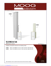 Moog Videolarm VLRM24 Installation And Operation Instructions Manual