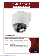 Moog Videolarm DeputyDome DDW10CN2 Installation And Operation Instructions Manual