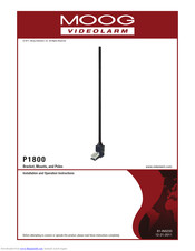 Moog Videolarm P1800 Installation And Operation Instructions Manual