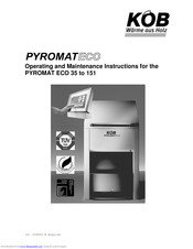 KOB KOB PYROMAT ECO SERIES Operating And Maintenance Instructions Manual