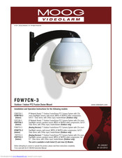 Moog Videolarm SView FDW7CS-3 Installation And Operation Instructions Manual