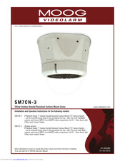 Moog Videolarm SView SM7CS-3 Installation And Operation Instructions Manual