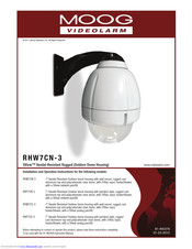 Moog Videolarm SView RHW7CN-3 Installation And Operation Instructions Manual