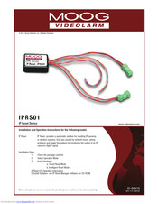 Moog Videolarm IPRS01 Installation And Operation Instructions Manual