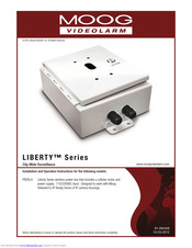 Moog Videolarm Liberty SERIES Installation And Operation Instructions Manual