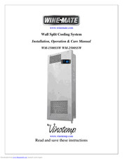 Vinotemp WINE-MATE WM-1500SSW Installation, Operation & Care Manual