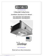 Vinotemp Wine-Mate WM-4500SSDWC Installation, Operation & Care Manual
