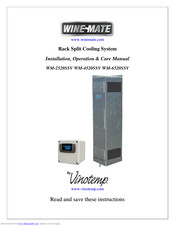 Vinotemp Wine-Mate WM-6520SSV Installation, Operation & Care Manual