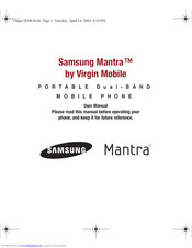 Samsung Samsung Mantra User Manual
