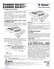 Visonic AMBER SELECTX Quick Start Manual
