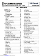 Visonic POWERMAXEXPRESS - Installer's Manual