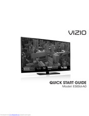 Vizio E500d-A0 Quick Start Manual