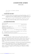 Volvo 850 Supplement Manual