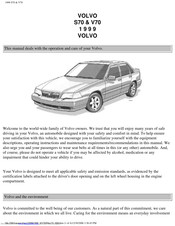 Volvo 1999 V70 Owner's Manual