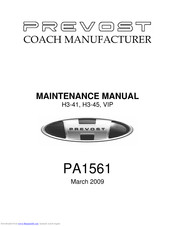 PREVOST PA1561 Maintenance Manual
